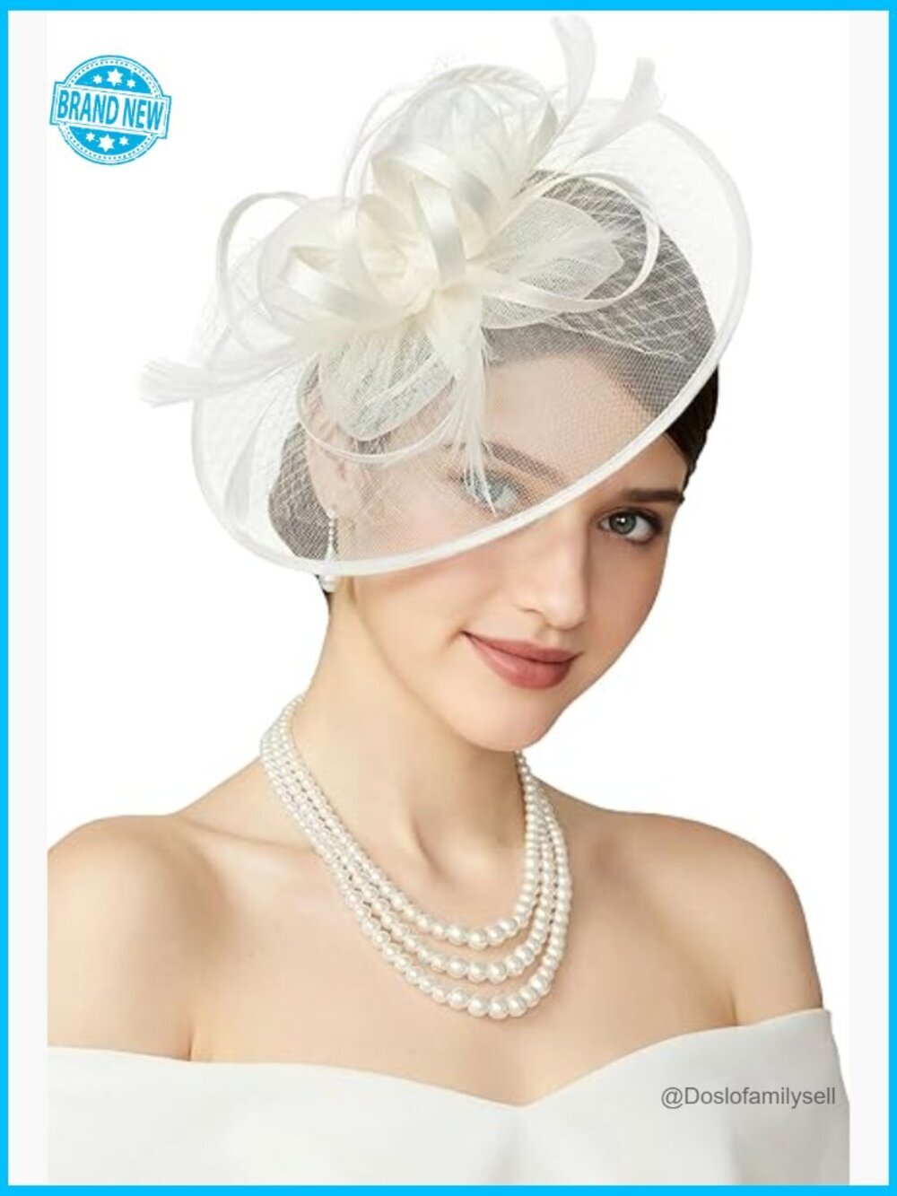 Elegant Tulle Feather Fascinator Derby Hat Headpiece Hair Clip Headband